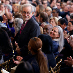 Steven Spielberg was among those honoured by Joe Biden