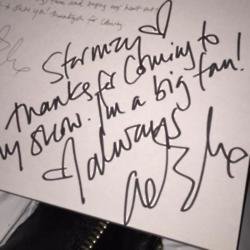 Stormzy shares note from Adele (c) Twitter