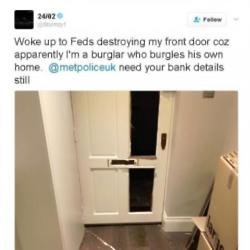 Stormzy's smashed door