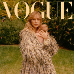 Suki Waterhouse and her daughter cover British Vogue (Photo by Colin Dodgson)