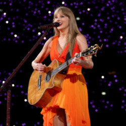 Taylor Swift performing at Wembley Stadium on The Eras Tour