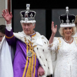 The King and Queen appeared twice on the balcony