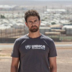 Theo James has been appointed Goodwill Ambassador to UNHCR  (photo courtesy UNHCR/ Andy Hall)