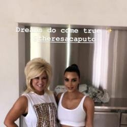 Theresa Caputo and Kim Kardashian West (c) Instagram 