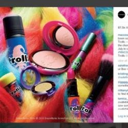 Troll Dolls beauty range (c) MAC Cosmetics Instagram