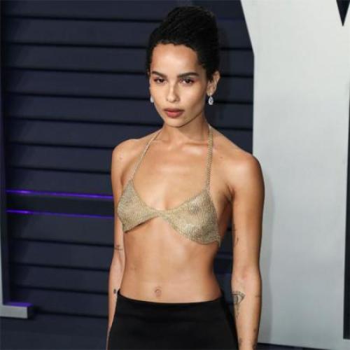 Zoe Kravitz wore an 18k-gold mesh bra by Tiffany & Co to the Oscars  after-party