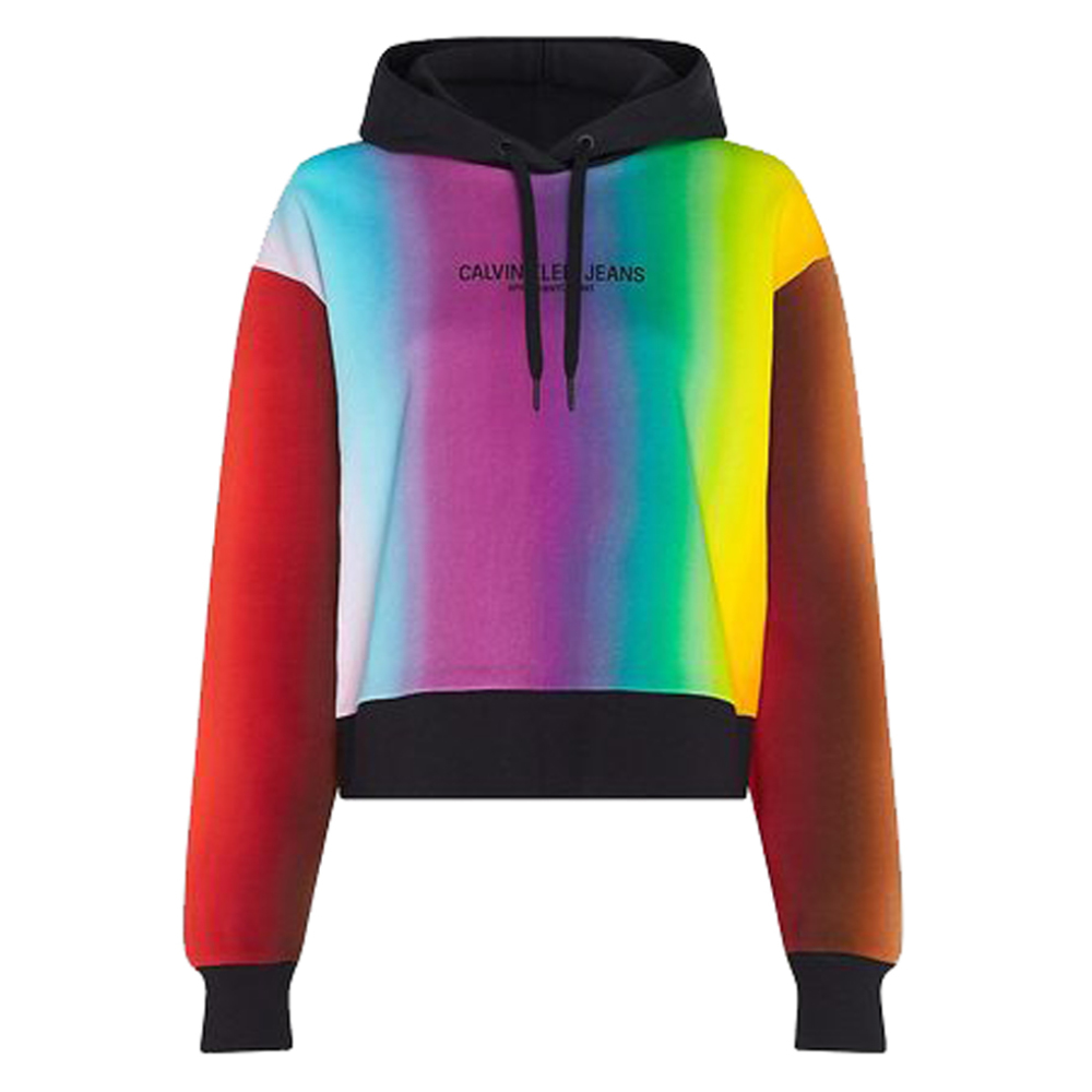 Calvin Klein Oversized Organic Cotton Rainbow Hoodie