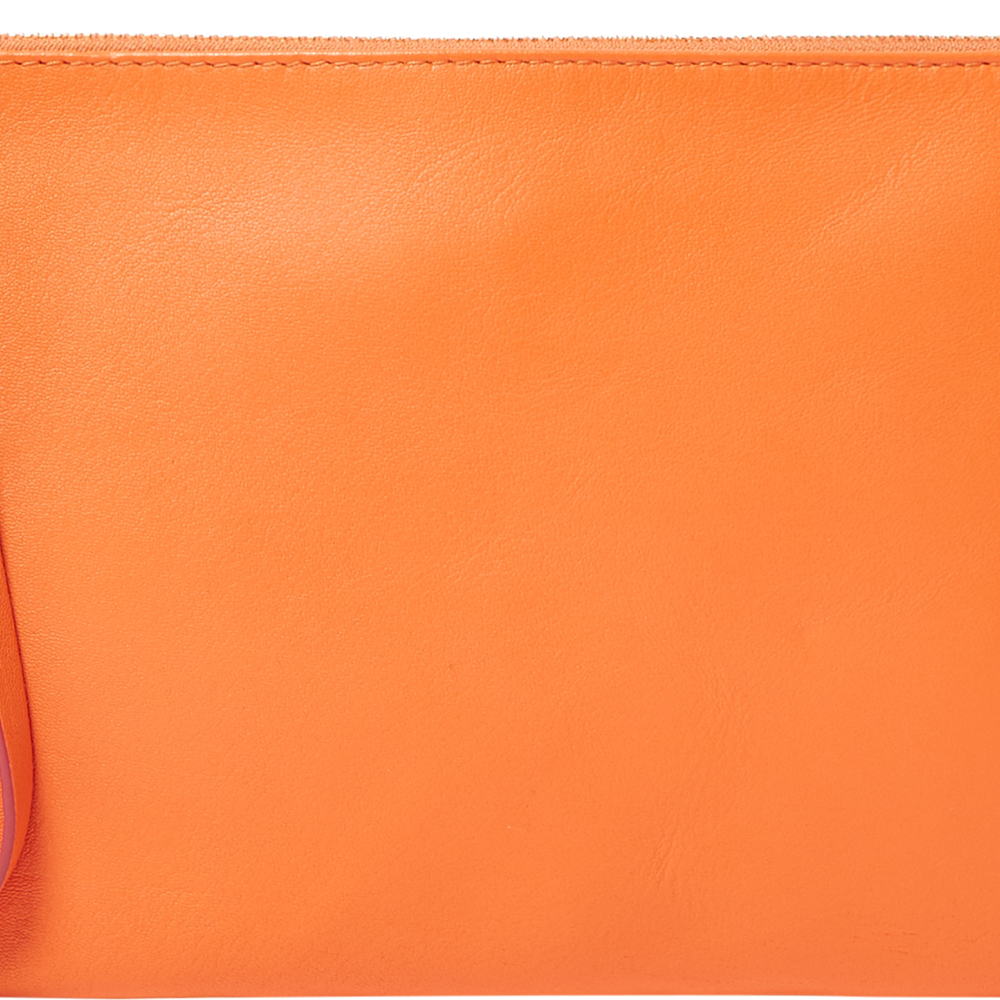 M&S Leather Purse in Orange, GBP 19.50