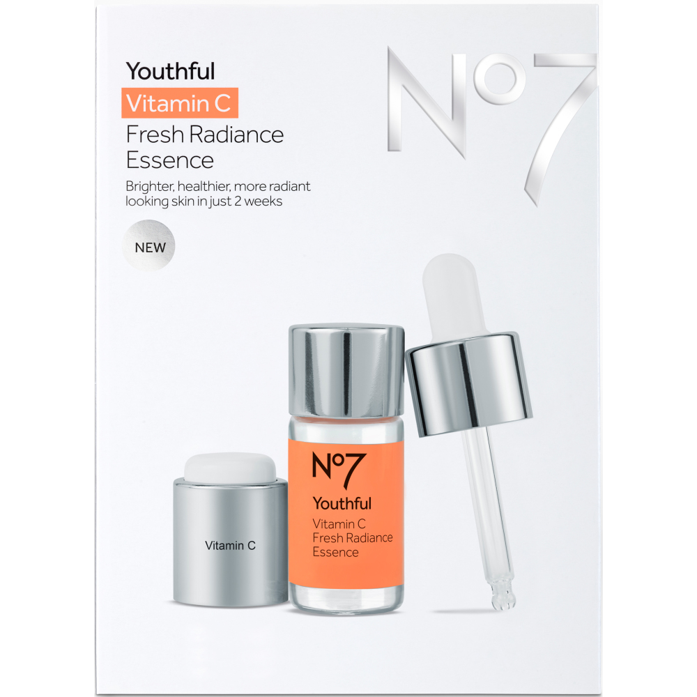 No7 Youthful Vitamin C Fresh Radiance Essence, GBP 19.50, Boots