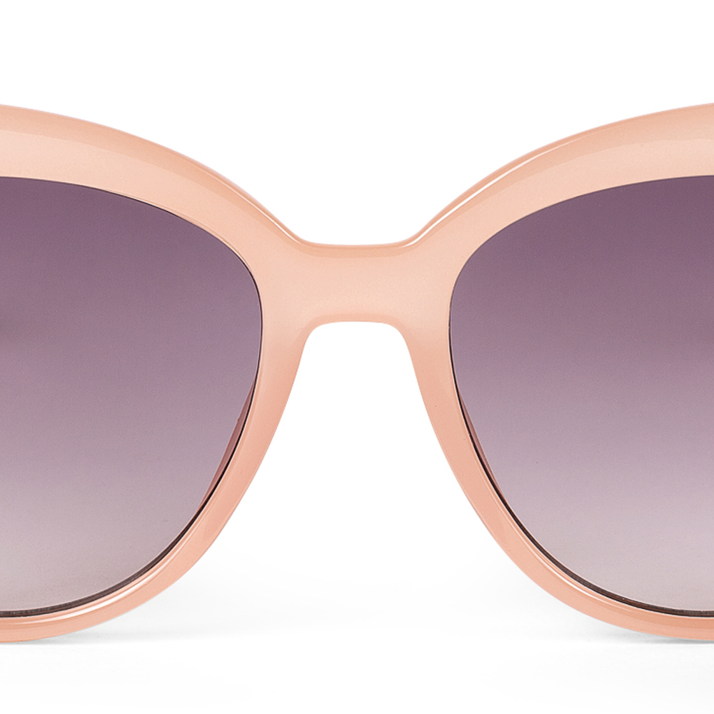 Oliver Bonas Oversized Cat Eye Peach Sunglasses