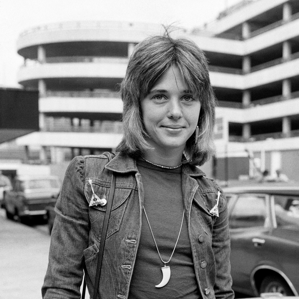 Singer Suzi Quatro  Heathrow Airport  London