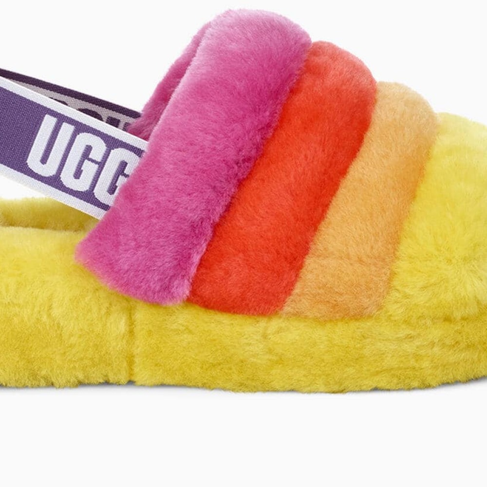 Ugg Fluff Yeah Pride Slides