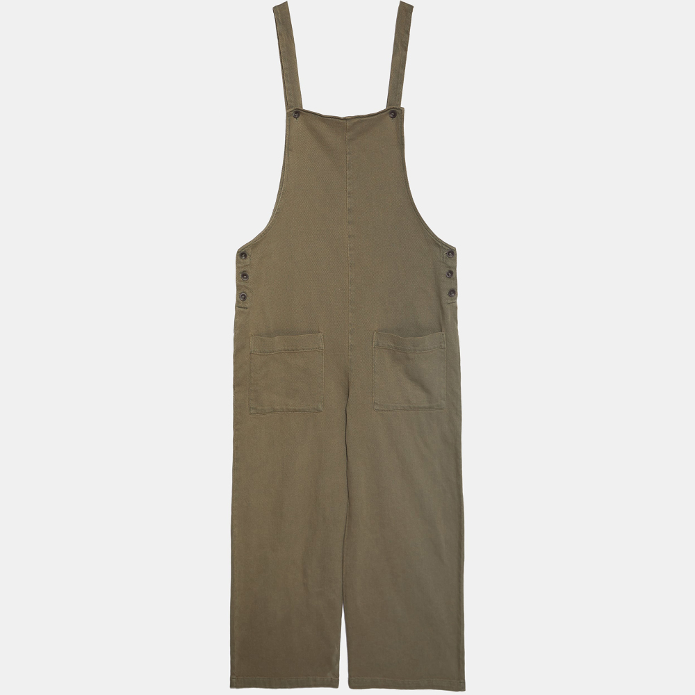 Zara Jumpsuit with Patch Pockets in Khaki, GBP 49.99