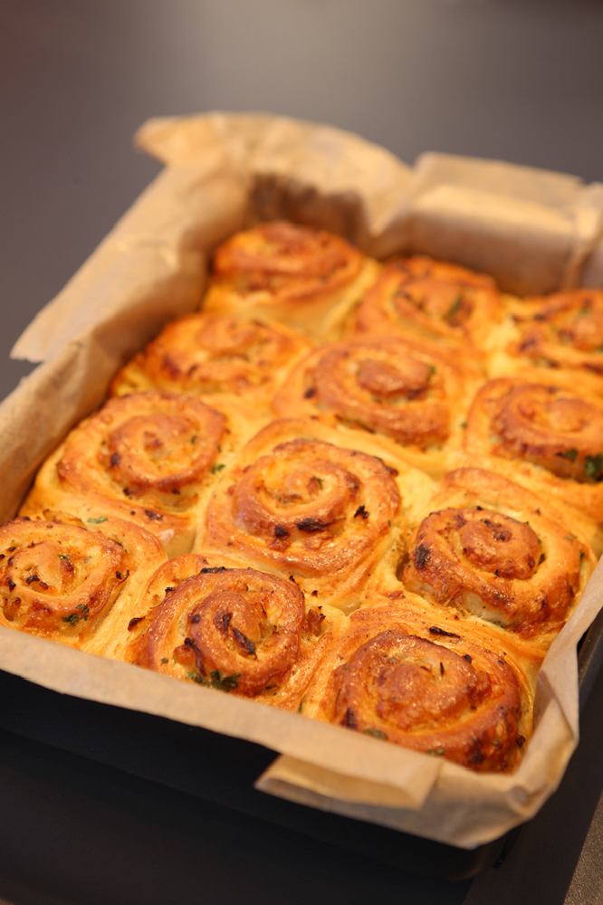 Caramelised Onion Chelsea Buns