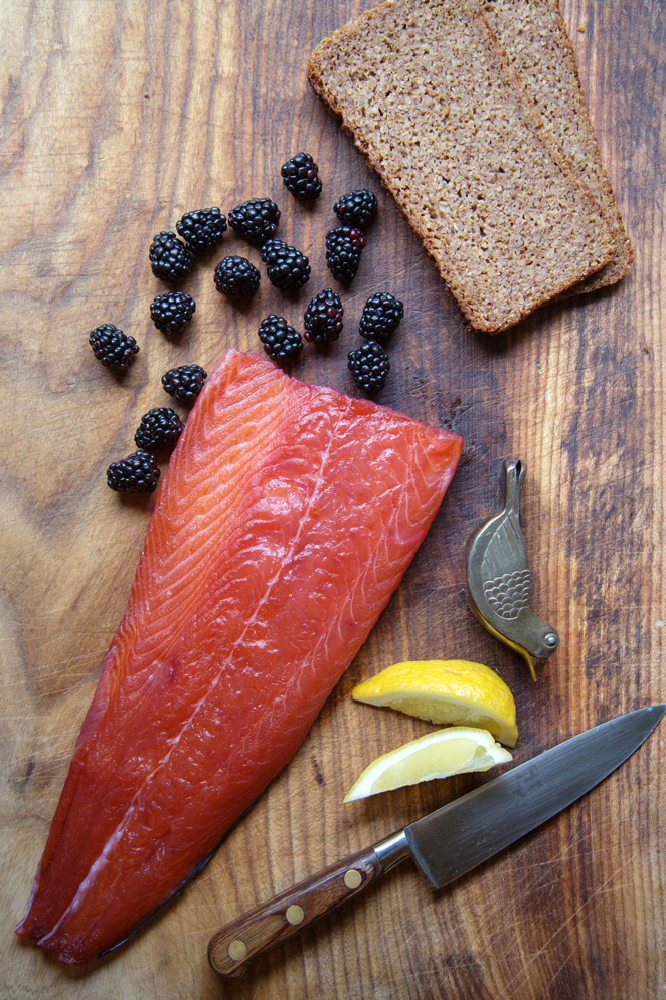 Blackberry & Gin Cured Salmon