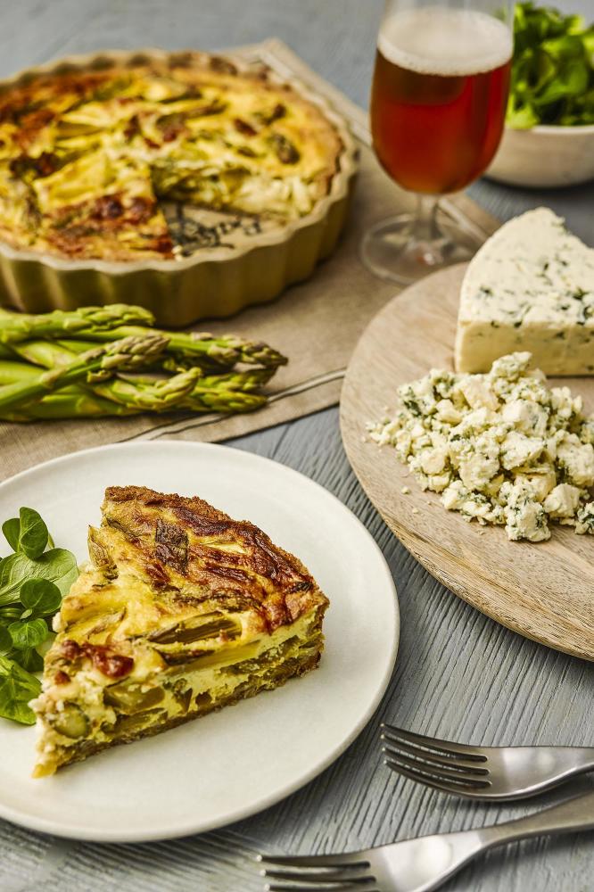 Castello Blue Cheese And Asparagus Tart On Spelt Crust