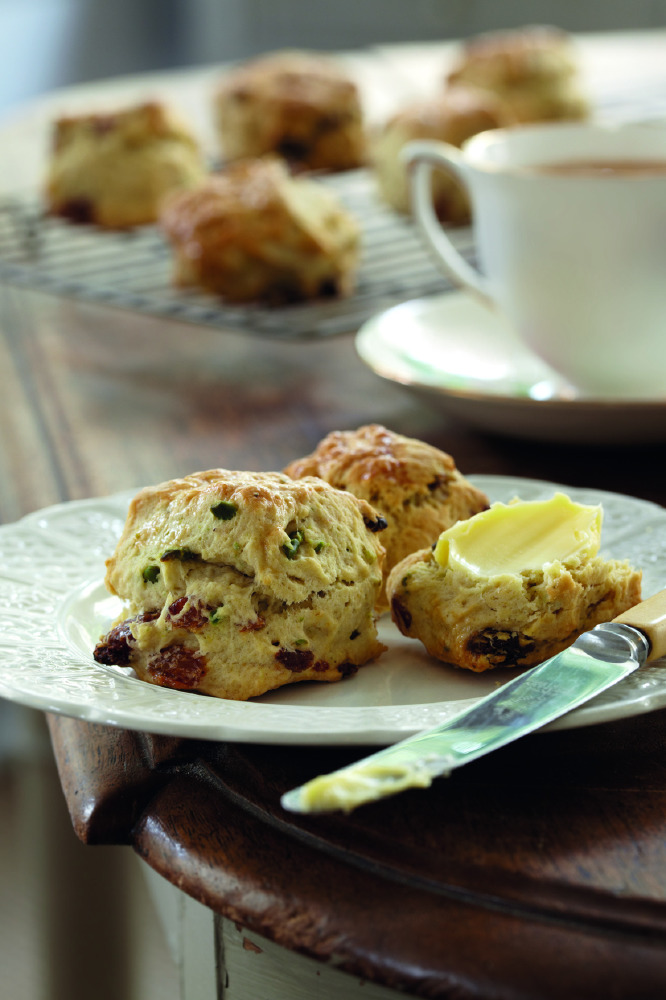 Earl Grey and Pistachio Scones