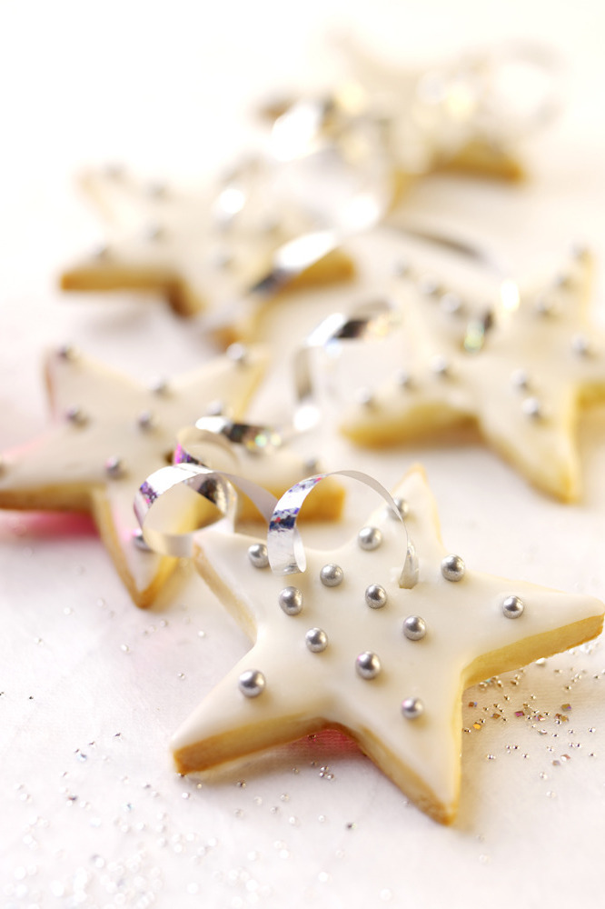 Elderflower and Lime Shortbread Stars