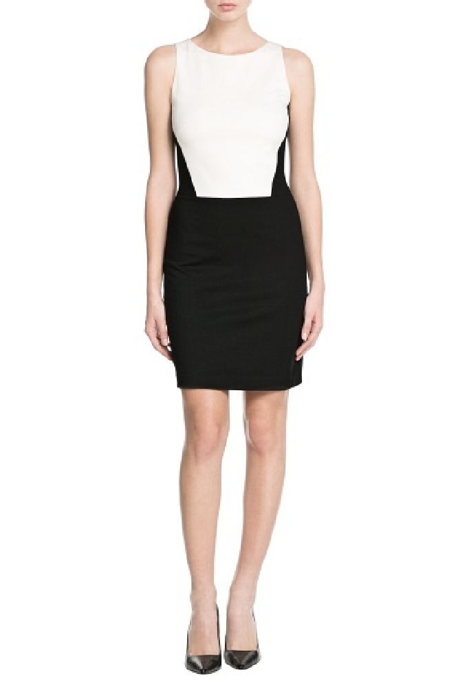 Mango Monochrome Fitted Dress – We Love