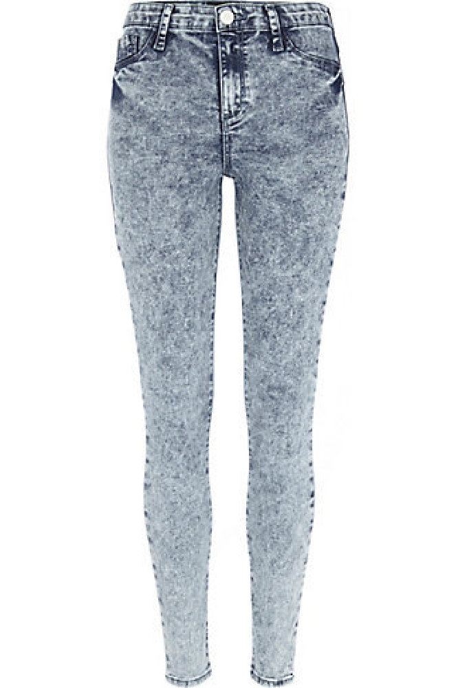 Spring 2014 Fashion: Acid Wash Skinny Jeans