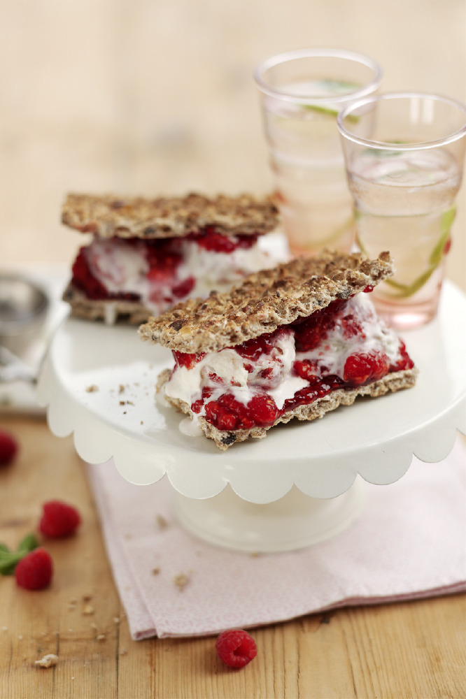 Ryvita® Raspberry Ripple Ice Cream Sandwich