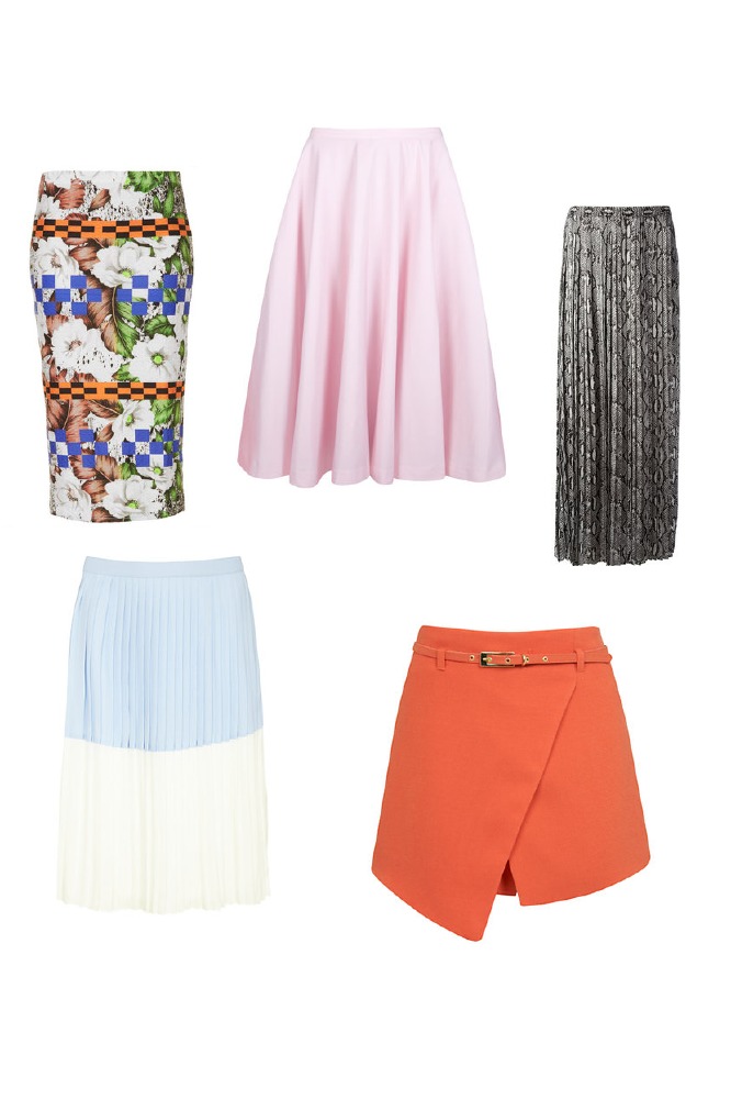 Top five skirt shapes for Spring