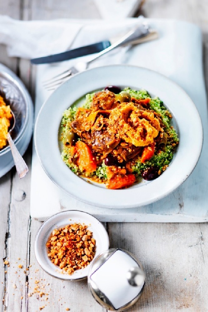 Spiced lamb and orange stew