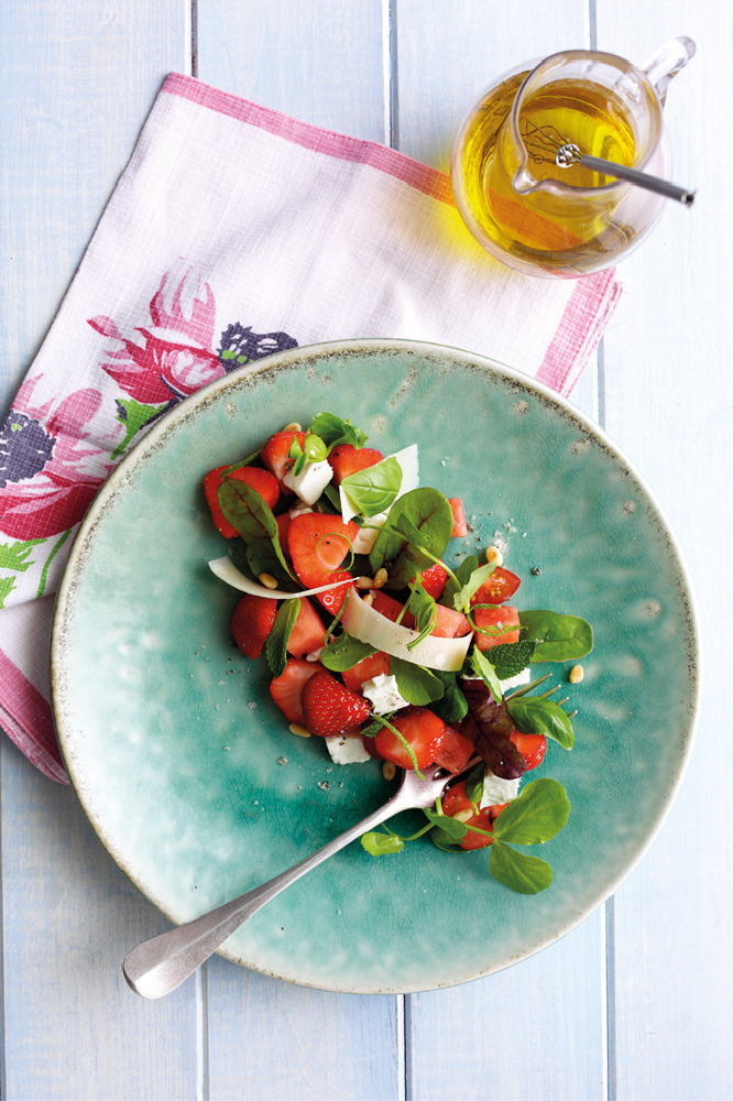 Strawberry and Summer Leaf Salad