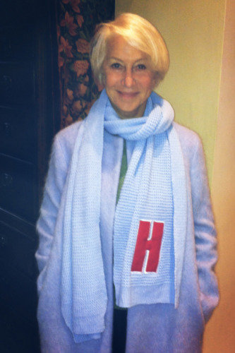 Helen Mirren Alphabet scarf