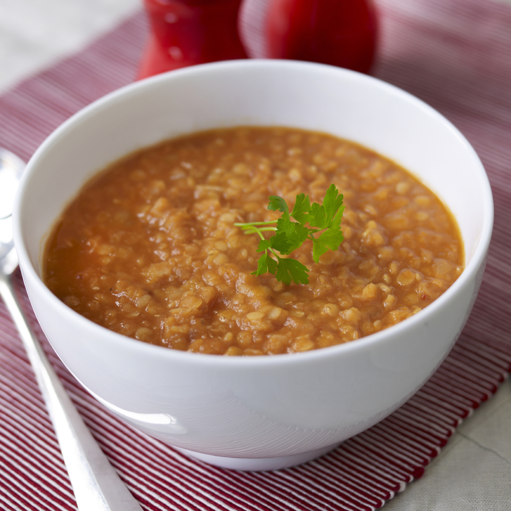 Spiced Red Lentil and Tomato Soup