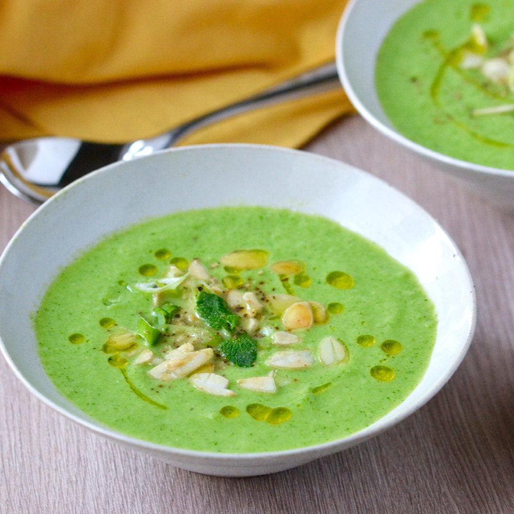 Moringa, Broccoli and Almond Gazpacho