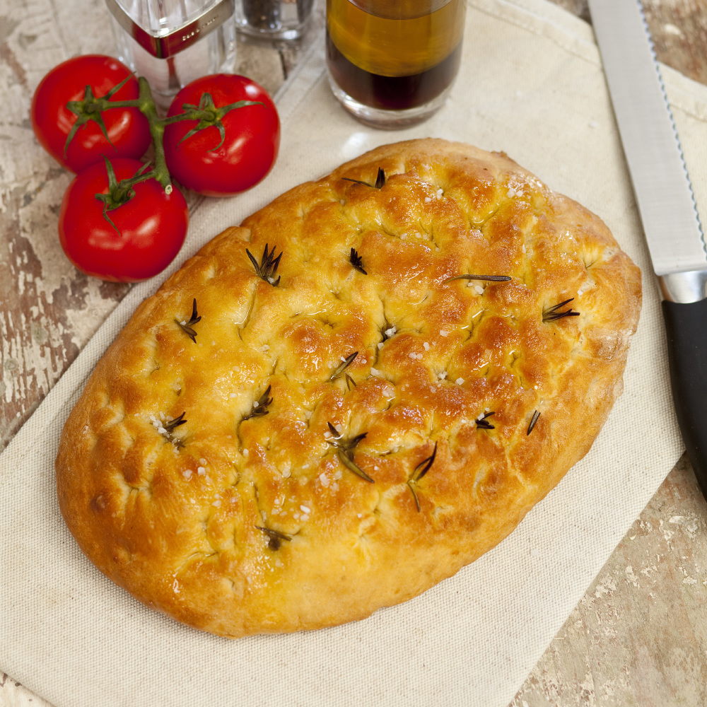 Vegan Rosemary and Sea Salt Focaccia Bread