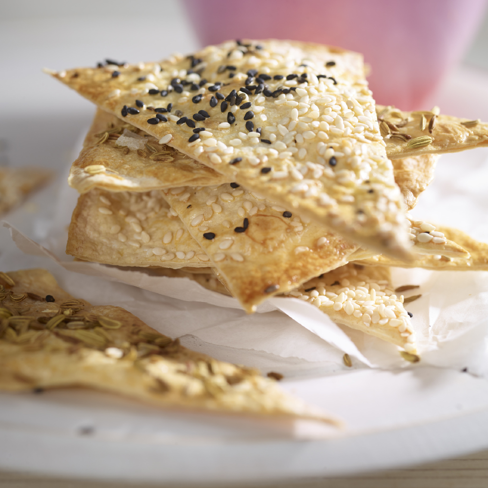 Cheat's Vegan Seeded Crackers