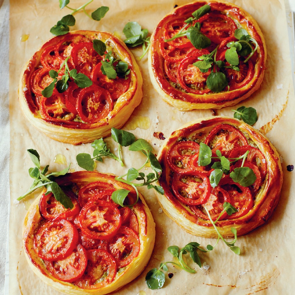 Tomato and Pesto Tarts