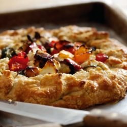 Roast Vegetable and Feta Tart