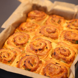 Caramelised Onion Chelsea Buns