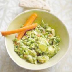 British Pea, Broad Bean And Avocado Dip