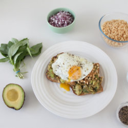 Avocado Rice Pop And Thai Basil Seeded Toast