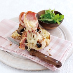 Bacon Connoisseurs Week: Bacon, Gruyere and Mushroom Melt Recipe