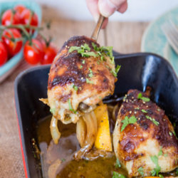 Honey Mustard Chicken Thighs Traybake