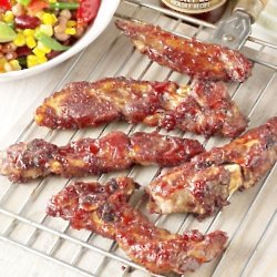 Hickory Smoked Spare Ribs With Avocado, Bean And Corn Salad