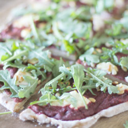 Beetroot Pesto Pizza With Goats’ Cheese