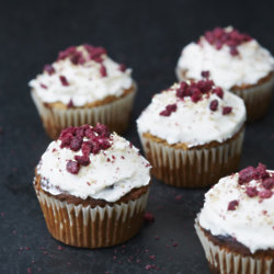 Chia + Flax Carrot Cake Muffins