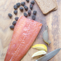 Blackberry & Gin Cured Salmon