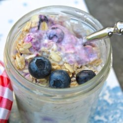 Vegan Blueberry Bircher Muesli