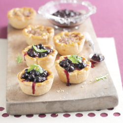 Blueberry Glazed Pork Pies