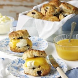 Blueberry And Lemon Curd Scones