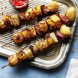 Brazilian Potato & Vegetable Espetinho Kebab