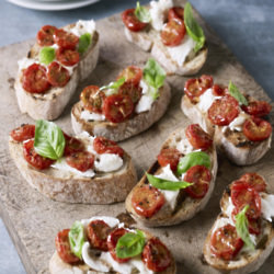 Bruschetta With Slow Roasted Tomatoes