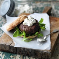 Burgers with Pickled Cucumber Relish